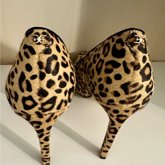 Sam Edelman Leopard Print Pumps – Real Fur – Square Toe – Stunning! - Picture 2 of 6